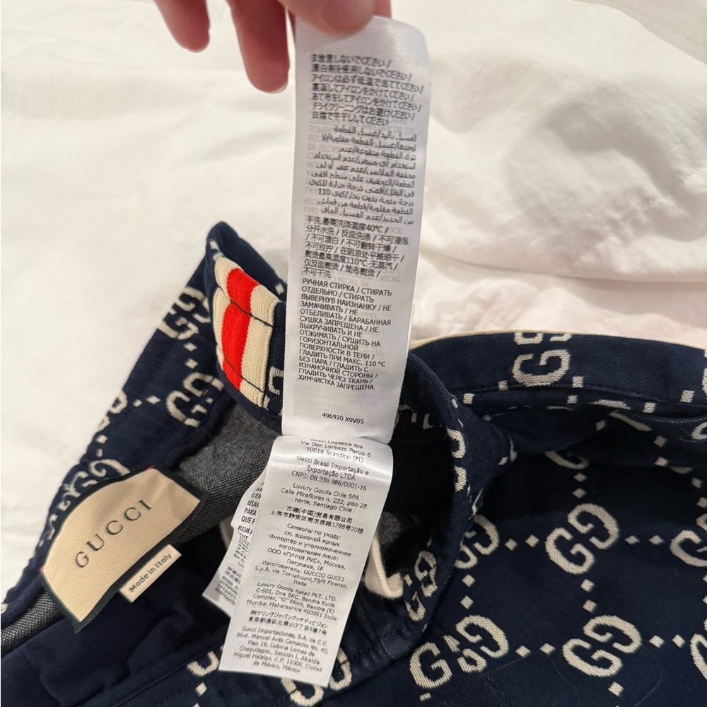 Gucci GG Blue Jacquard Cotton Joggers Men’s Size Small - Picture 4 of 7